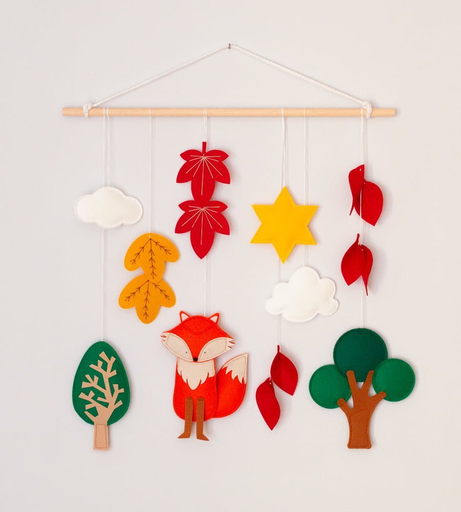 Κρεμαστό Τοίχου – Αλεπού | Διακόσμηση Παιδικού Δωματίου