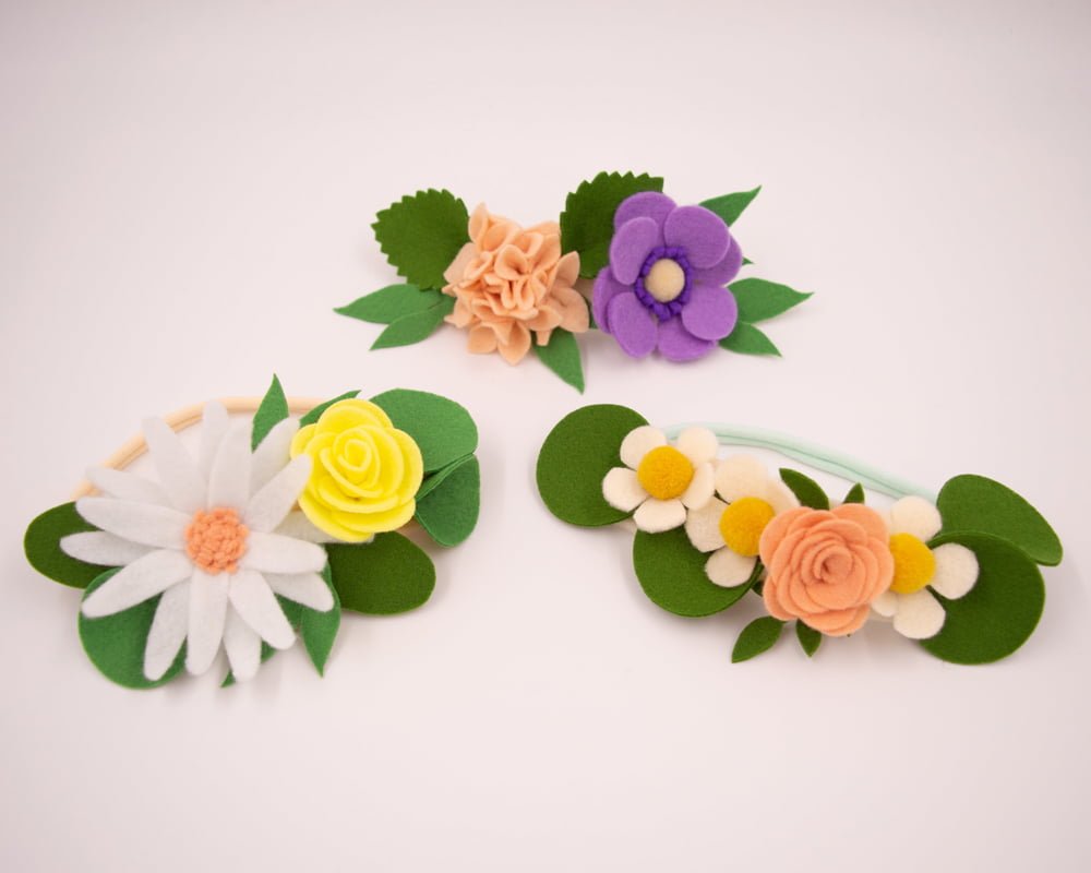 Μεγάλες Στέκες Μαλλιών - Λουλούδια