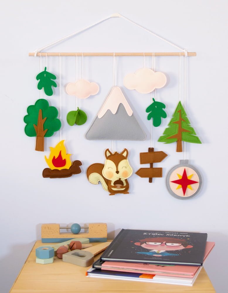 Κάμπινγκ με Σκίουρο – Διακόσμηση Παιδικού Δωματίου