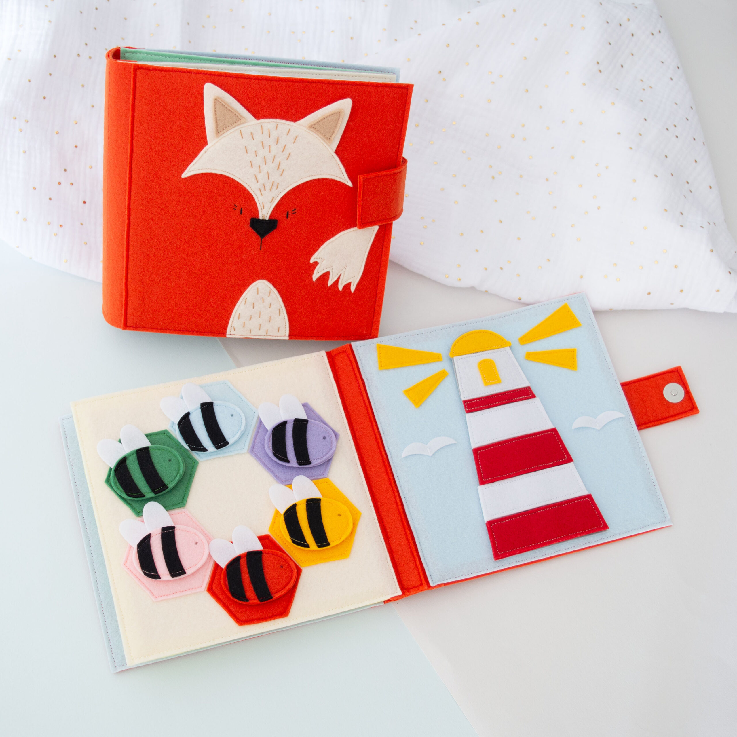 Υφασμάτινο Βιβλίο Δραστηριοτήτων - Αλεπού