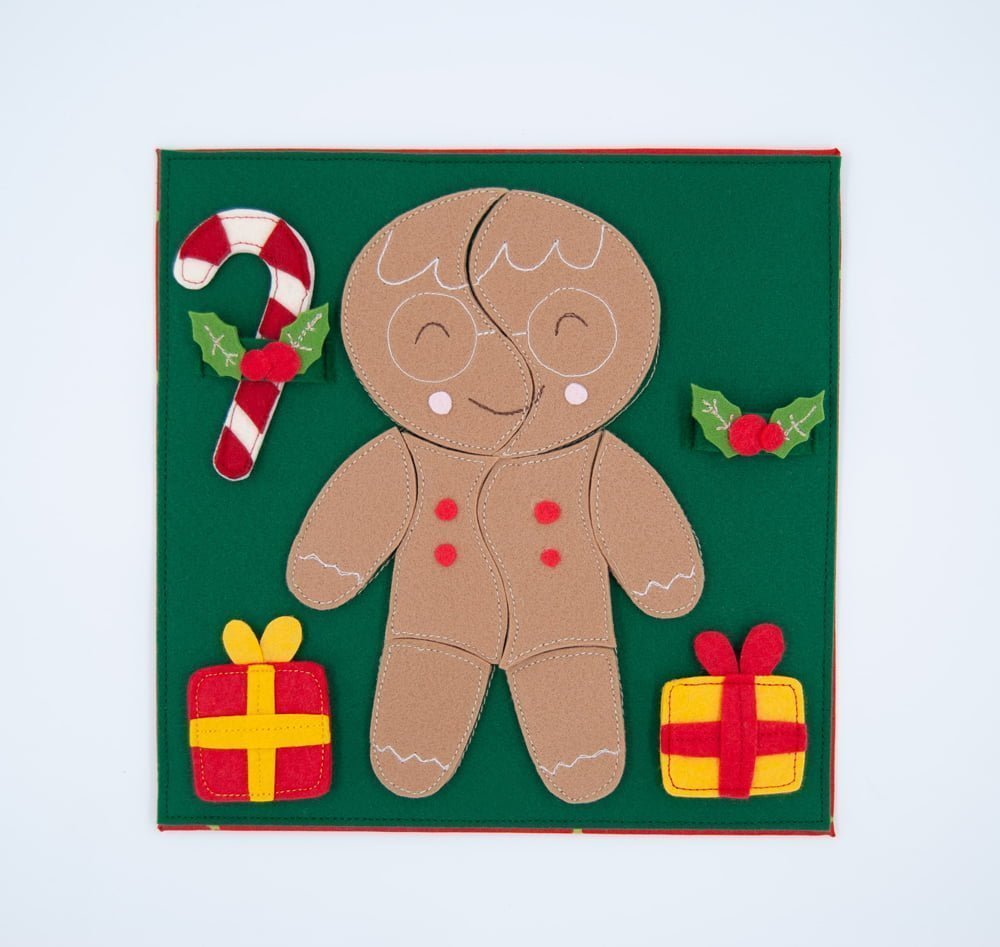 Εκπαιδευτική Καρτέλα - Παζλ Μπισκότο Gingerbread