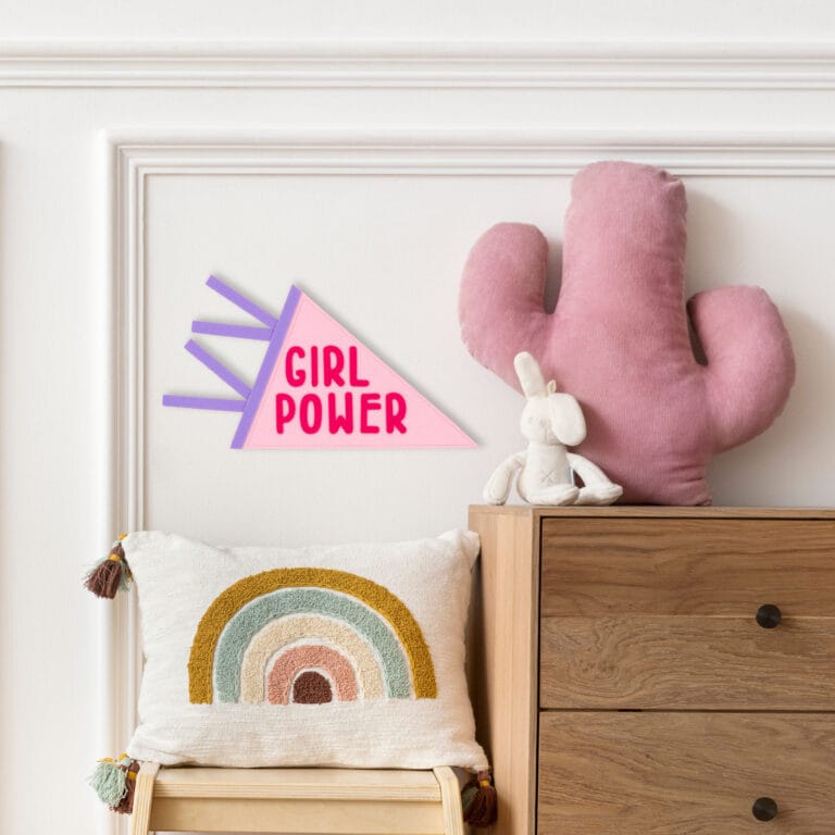Μεσαίο Διακοσμητικό Σημαιάκι Girl Power