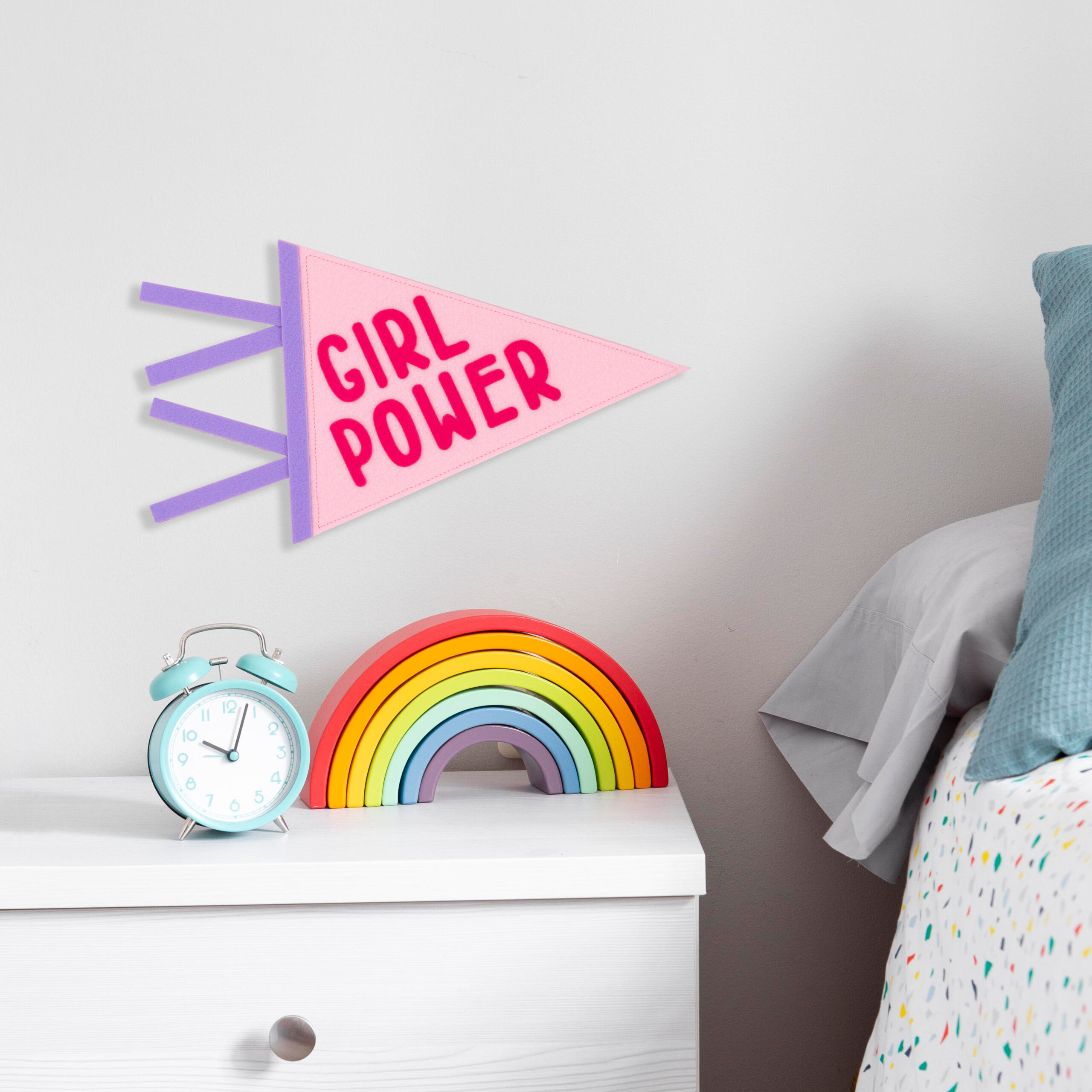 Μεσαίο Διακοσμητικό Σημαιάκι Girl Power