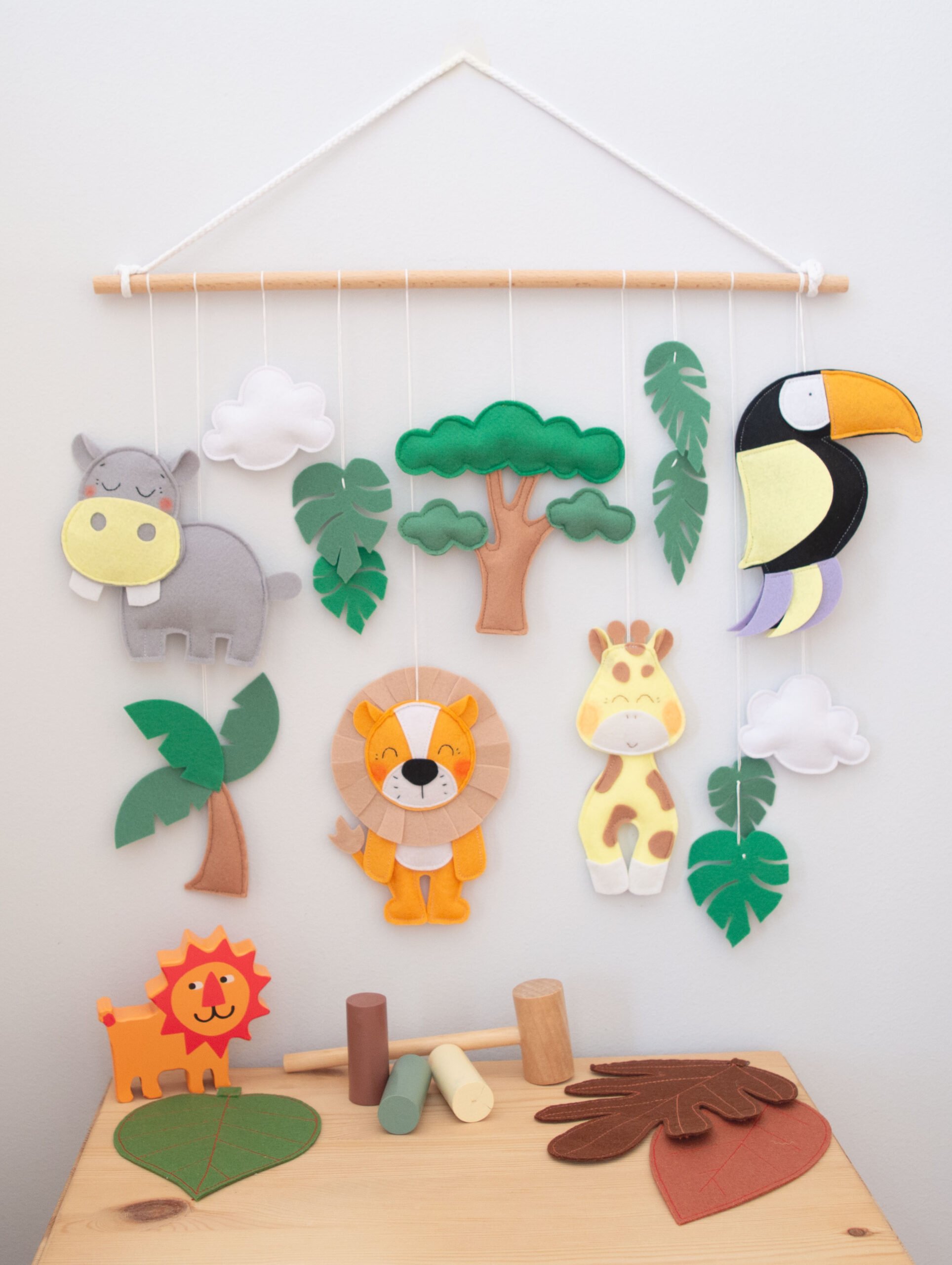 Σαφάρι με 4 Ζώα  | Διακόσμηση Παιδικού Δωματίου