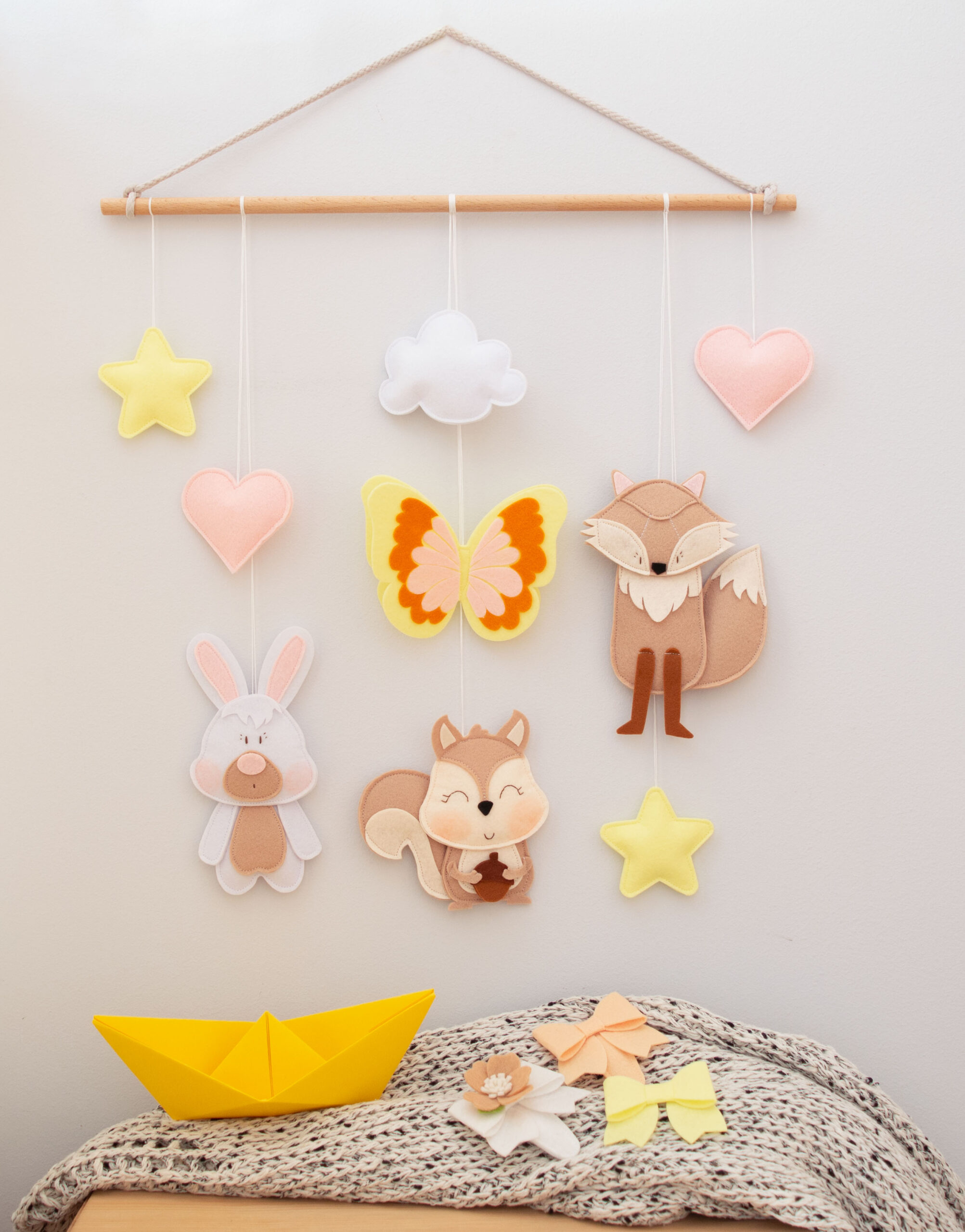 Κρεμαστό Τοίχου - Ζώα του Δάσους