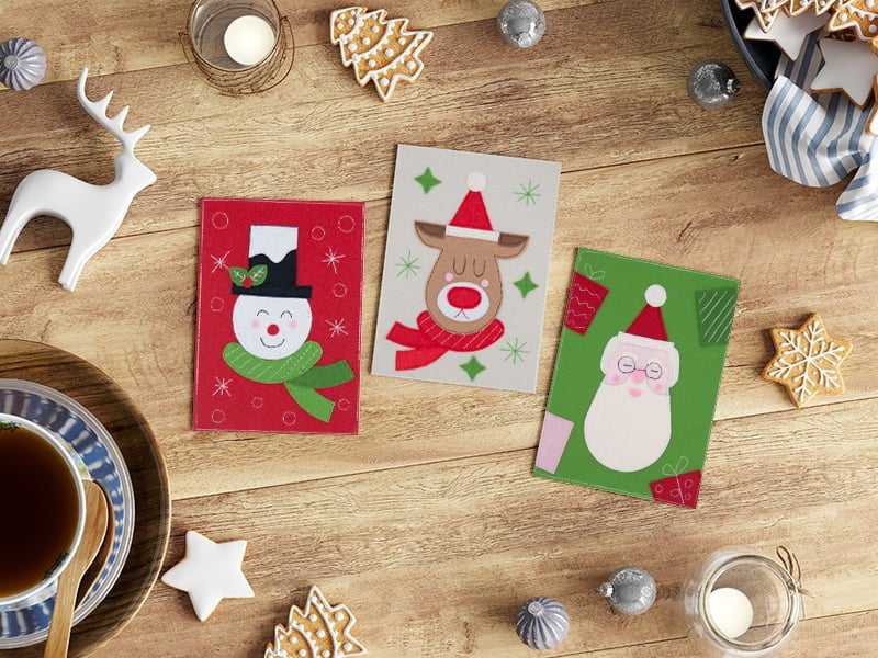 Χριστουγεννιάτικη Κάρτα με 3 Θέματα