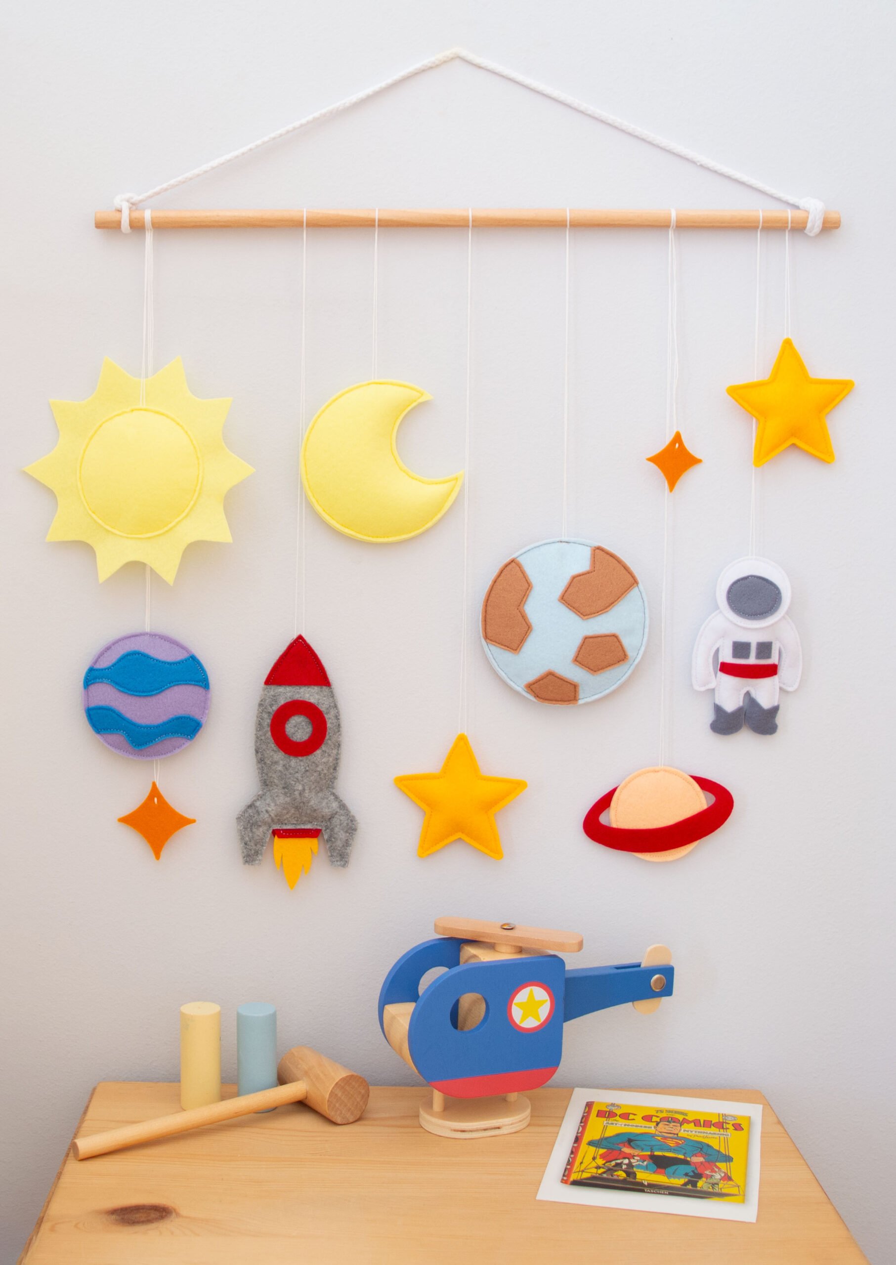 Κρεμαστό Τοίχου – Διάστημα | Διακόσμηση Παιδικού Δωματίου