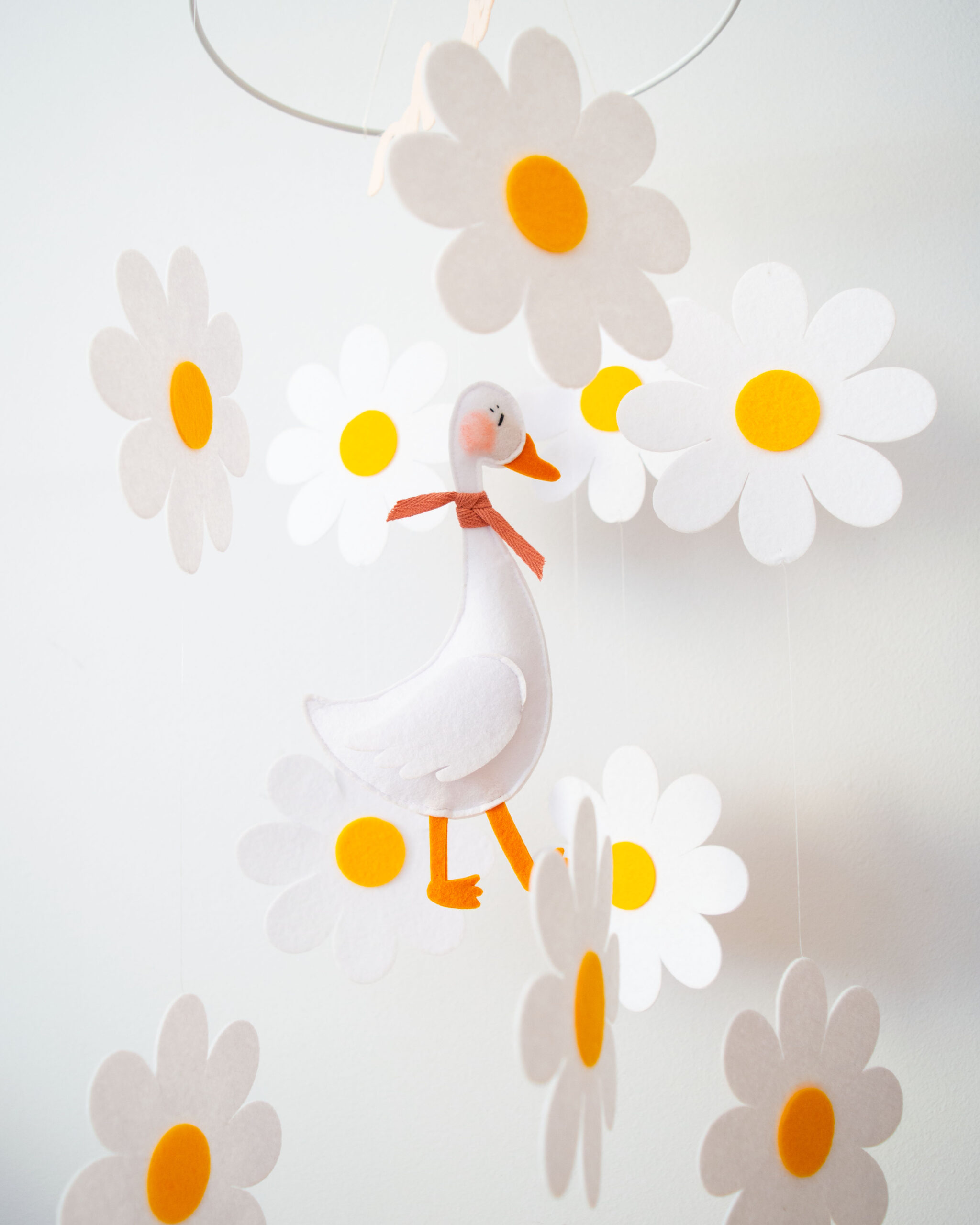 Κρεμαστό Mobile - Μαργαρίτες και Χήνα