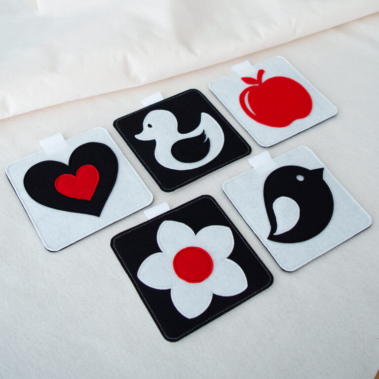 Ασπρόμαυρες Αισθητηριακές Βρεφικές Κάρτες - Σετ 1