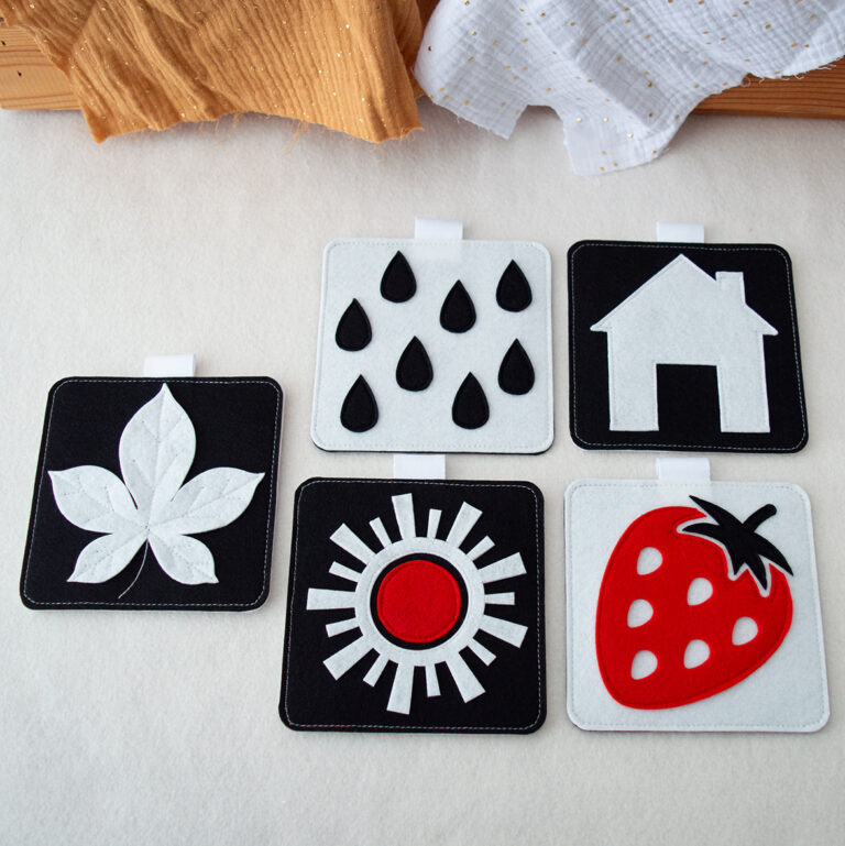 Ασπρόμαυρες Αισθητηριακές Βρεφικές Κάρτες - Σετ 2